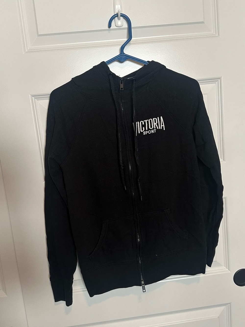 Victoria's Secret Black Zip-Up Hoodie